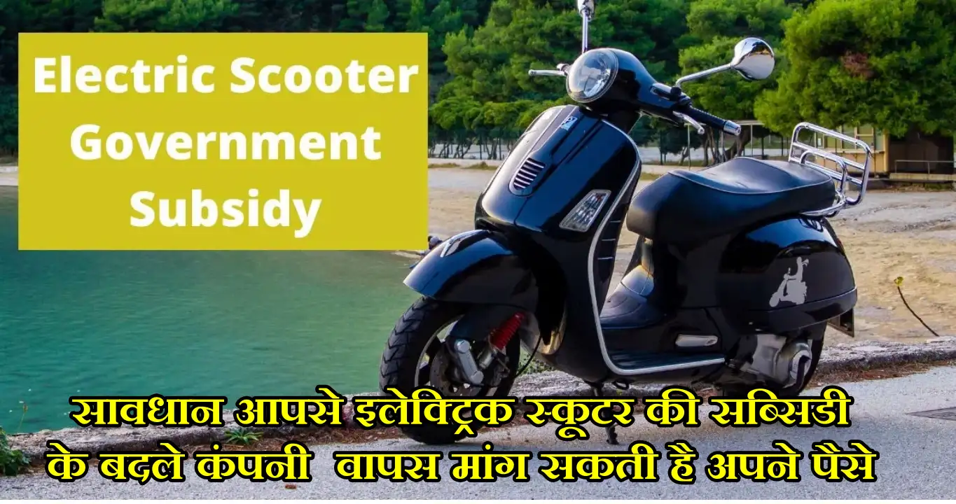Electric Scooter Subsidy :