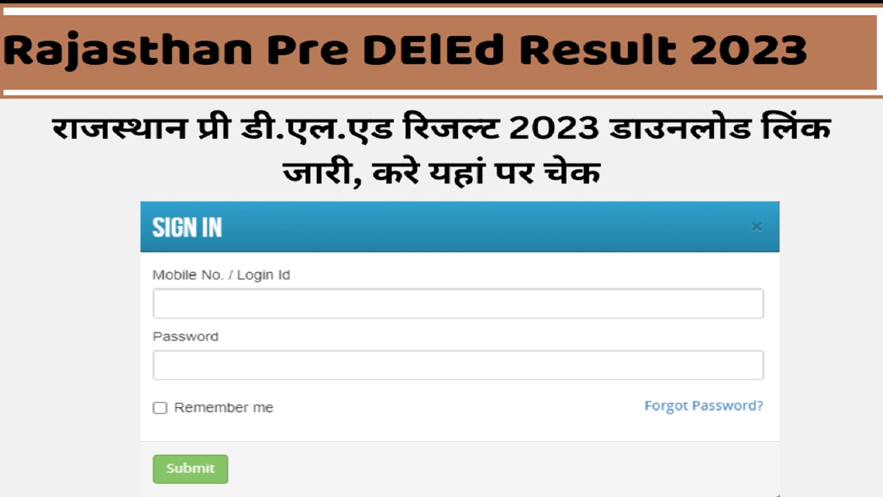 Rajasthan BSTC Result 2023: