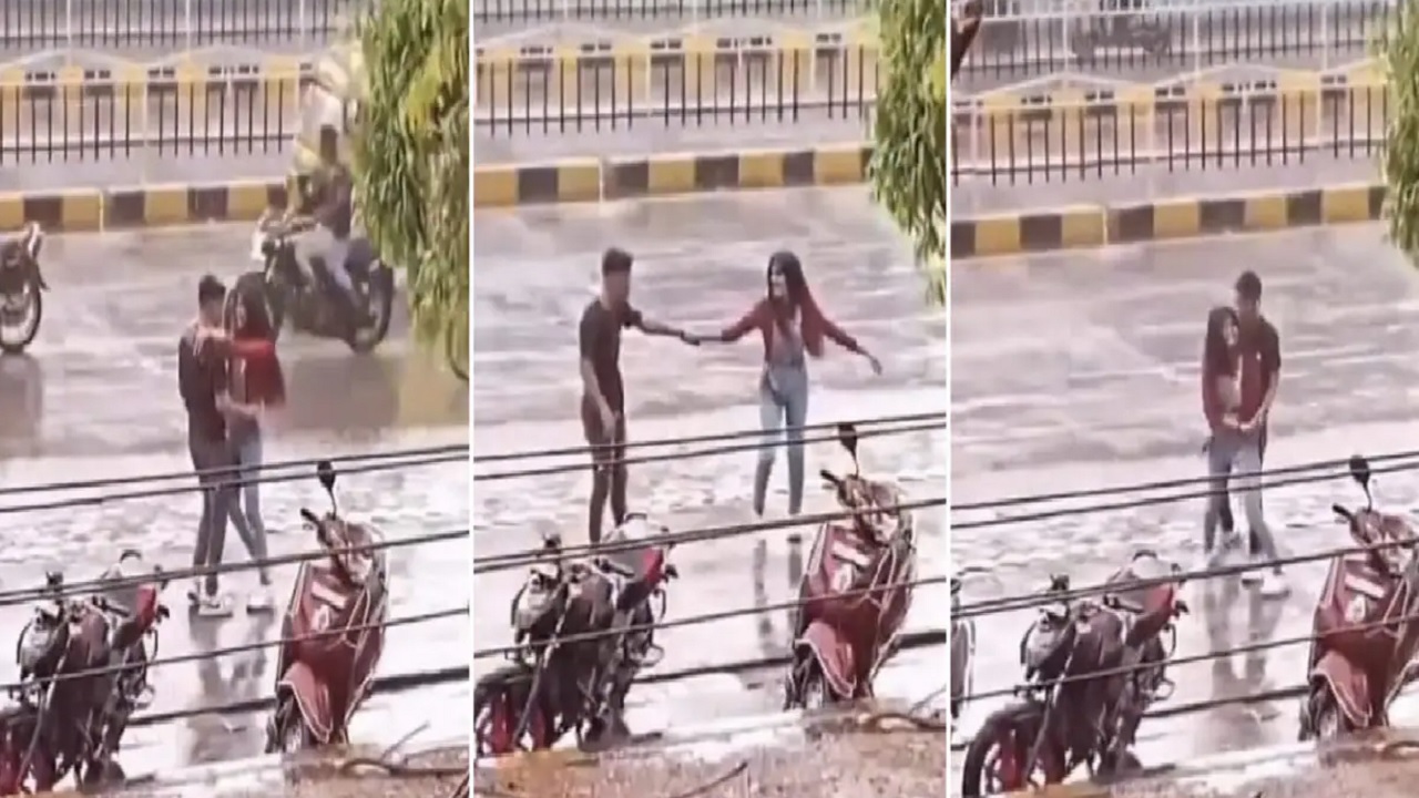 झमाझम बारिश में बीच