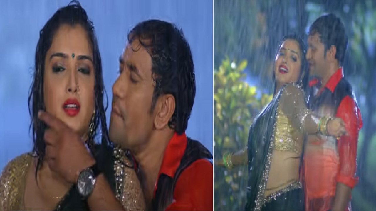 बारिश के बीच निरहुआ