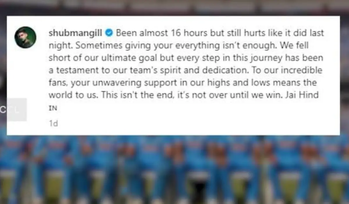 वर्ल्ड कप फाइनल हारने