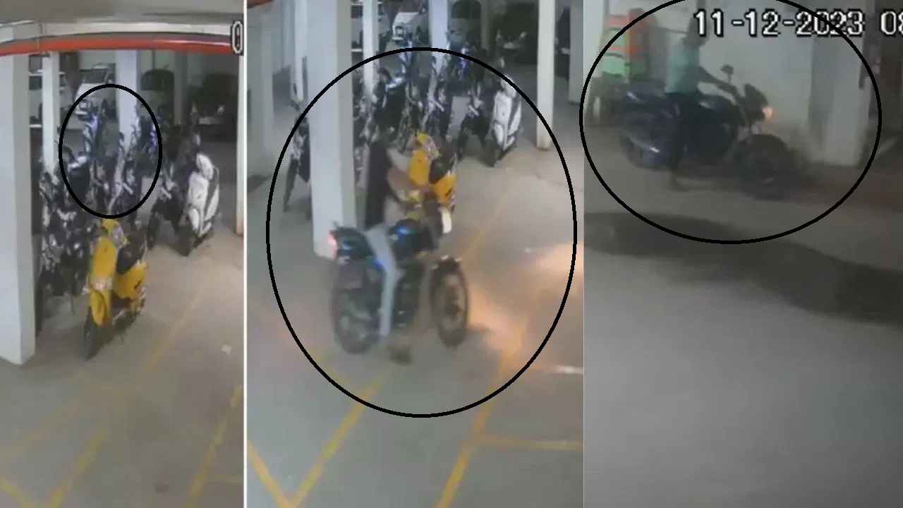 बाइक चोरी करके ले