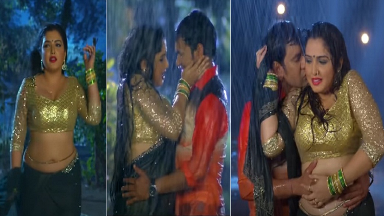 भरी बारिश के बीच