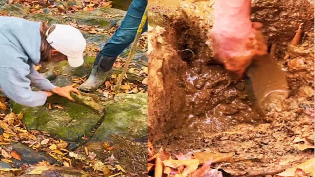 खुदाई के दौरान कीचड़