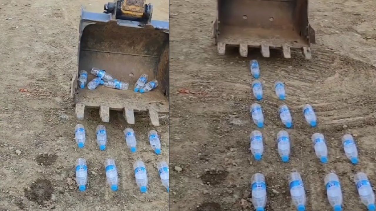 जेसीबी के पंजे से